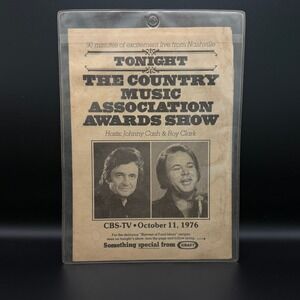 Vintage 1976 CMA Awards Johnny Cash Roy Clark Kraft Recipe Ad Ephemera 10/11/76